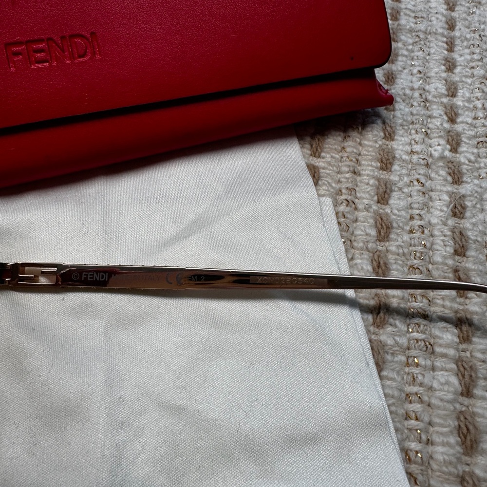 Fendi Rose Gold Jewel Oversized Sunglasses - Picture 12 of 12